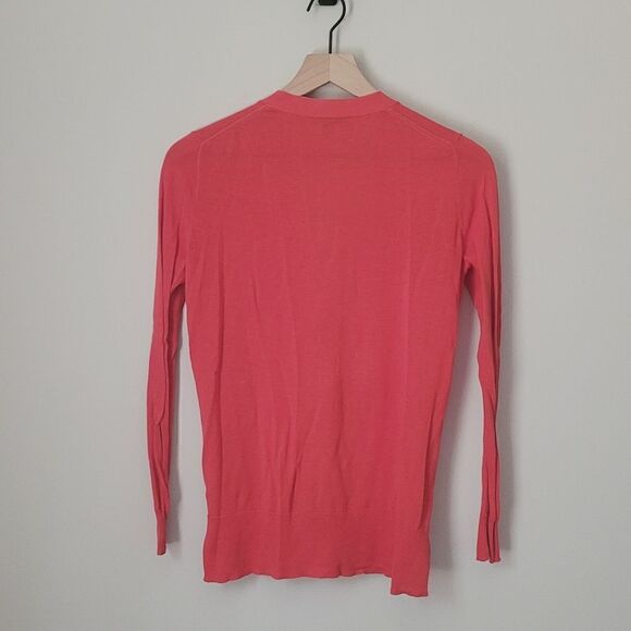 J.Crew Cotton Button Front Lightweight Cardigan in Orange Size XXS - Picture 6 of 6